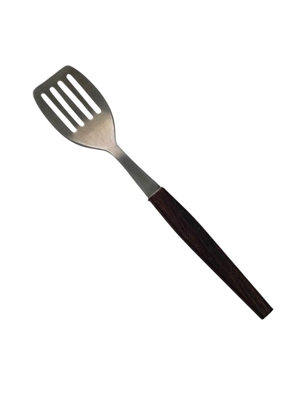 Mini Hostess Serveware Slotted Spatula With Wood Handle Stainless Steel Japan